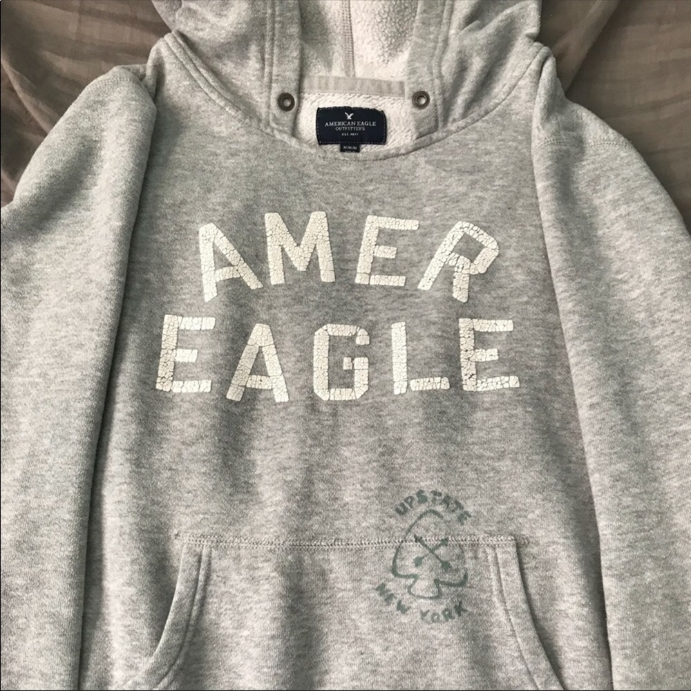 Gray American Eagle hoodie.  Size medium